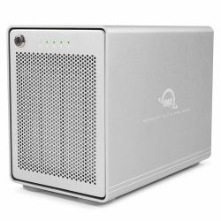 OWC Mercury Elite Pro Quad Carcasa de disco duro/SSD Blanco 2.5/3.5" 