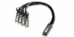 Origin Storage PAN-Q/SFP-DACBO-1M-OS Cable de fibra óptica e InfiniBand QSFP+ 4x SFP+ DAC Negro 