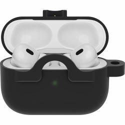 OtterBox - Case cover for wireless earbuds charging case - black taffy [black] - for Apple AirPods Pro [1st generation, 2nd generation]