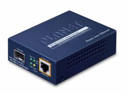 PLANET IEEE802.3af/at PoE 10/100/1000 convertidor de medio 1000 Mbit/s Azul 