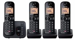 Panasonic KX-TGC264EB teléfono Teléfono DECT Identificador de llamadas Negro  - Versión UK