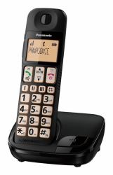 Panasonic KX-TGE110EB teléfono Teléfono DECT Identificador de llamadas Negro  - Versión UK