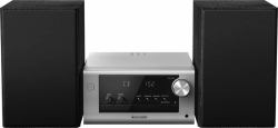 Panasonic SC-PM704EG-S sistema de audio para el hogar Microcadena de música para uso doméstico 80 W Negro, Plata 
