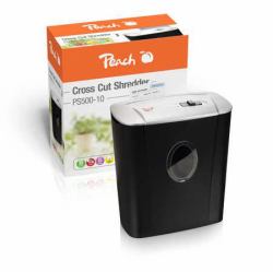 Peach PS500-10 triturador de papel Corte cruzado 72 dB 22 cm Negro, Gris 