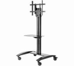 Peerless SR575M mueble y soporte para dispositivo multimedia Negro Panel plano Carro multimedia 
