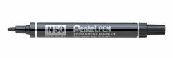 Pentel N 50 marcador permanente Punta redonda Negro 12 pieza[s] 