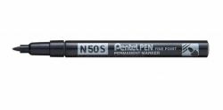 Pentel N50S marcador 1 pieza[s] Punta redonda Negro 