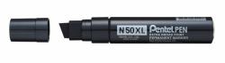 Pentel N50XL marcador permanente Punta de cincel Negro 6 pieza[s] 
