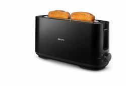 Philips Daily Collection HD2590/90 Tostadora - ranura larga, negro 
