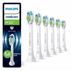 Philips Optimal White HX6066/87 Pack de 6 cabezales de cepillado 