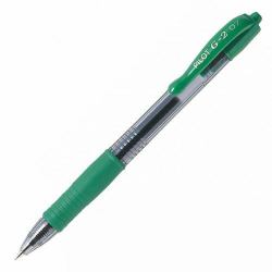 Pilot G2 Fino Bolígrafo de gel de punta retráctil Verde 