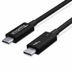 Plugable Technologies TBT3-40G80CM cable Thunderbolt 0,8 m 40 Gbit/s Negro 
