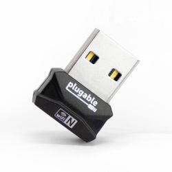Plugable Technologies USB-WIFINT punto de acceso inalámbrico 408 Mbit/s Negro 