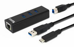 Plugable Technologies USB 3.0 Alámbrico USB 3.2 Gen 1 [3.1 Gen 1] Type-B Negro 