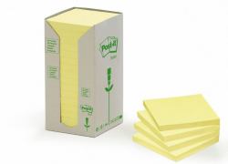 Post-It 654-1T etiqueta autoadhesiva Amarillo 16 pieza[s] 