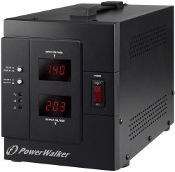 PowerWalker AVR 3000/SIV regulador de voltaje 230 V Negro 