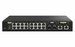 QNAP QSW-M2116P-2T2S switch Gestionado L2 2.5G Ethernet Energía sobre Ethernet [PoE] Negro 