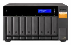 QNAP TL-D800S caja para disco duro externo Carcasa de disco duro/SSD Negro, Gris 2.5/3.5" 