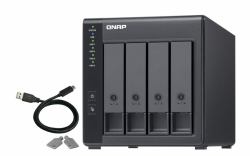 QNAP TR-004 caja para disco duro externo Carcasa de disco duro/SSD Negro 2.5/3.5" 