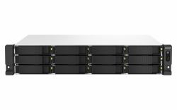 QNAP TS-1264U-RP NAS Bastidor [2U] Intel® Celeron® 8 GB DDR4 0 TB QNAP QTS Aluminio, Negro 