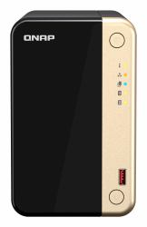 QNAP TS-264 NAS Torre Intel® Celeron® N5095 8 GB 0 TB QNAP QTS Negro, Oro 