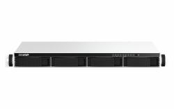 QNAP TS-464eU NAS Bastidor [1U] Intel® Celeron® N5095 8 GB DDR4 0 TB QNAP Turbo System Aluminio, Negro 