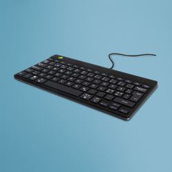 R-Go Tools Teclado ergonómico R-Go Compact Break, teclado compacto con software de pausa, QWERTY [NORDIC], cableado, negro  - versión extranjera
