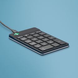 R-Go Tools Teclado numérico R-Go Numpad Break, teclado numérico ergonómico con software de pausa, con cable, negro  - Version Alemana