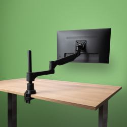 R-Go Tools Brazo de monitor R-Go Caparo Single para un monitor capacidad de carga de 3-9 kg, ajustable con resorte de gas, circular 