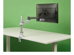 R-Go Tools Brazo de monitor R-Go Zepher Single, para un monitor, ajustable, capacidad de carga de 0-8 Kg, 100% circular, negro 