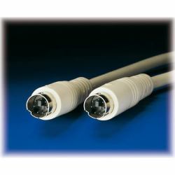 ROLINE 3m 2xPS/2 cable ps/2 6-p Mini-DIN Gris, Gris 