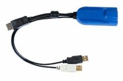 Raritan D2CIM-DVUSB-DP cable para video, teclado y ratón [kvm] Negro, Azul 