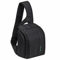 Rivacase 7470 [PS] estuche para cámara fotográfica Mochila bandolera Negro, Verde 