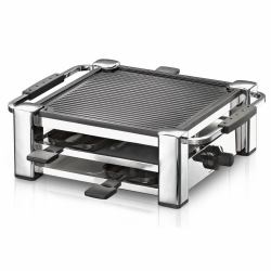 Rommelsbacher RCC 1000 parrilla de interior 4 personas[s] 1000 W Negro, Cromo 