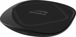 SPEEDLINK SL-690401-BK cargador de dispositivo móvil Smartphone Negro Corriente alterna, USB Cargador inalámbrico Carga rápida Auto 