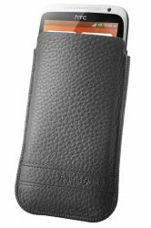 Samsonite Slim Classic Leather funda para teléfono móvil Estuche de extracción Gris 
