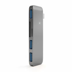 Satechi ST-TCUHM base para portátil y replicador de puertos USB 3.2 Gen 1 [3.1 Gen 1] Type-C Plata 