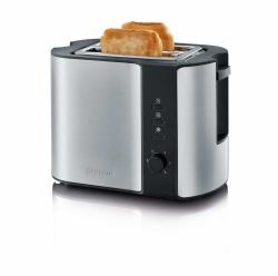 Severin 2589 2 rebanada[s] 800 W Negro, Acero inoxidable 