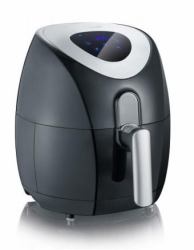 Severin 2430 Sencillo 3,2 L Independiente 1500 W Freidora de aire caliente Negro, Acero inoxidable 
