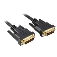Sharkoon 2m DVI-D to DVI-D [24+1] cable DVI Negro 