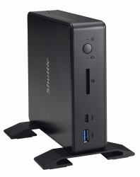 Shuttle XPC nano NC02U PC/estación de trabajo barebone Nettop Negro 3855U BGA 1356 1,6 GHz 