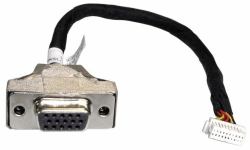 Shuttle PVG01 VGA port expansion kit for Slim-PCs 15-pin Mini D-Sub 2 x 10-pin Negro, Acero inoxidable, Blanco 