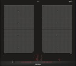 Siemens EX675LXC1E hobs Negro, Acero inoxidable Integrado Con placa de inducción 4 zona[s] 