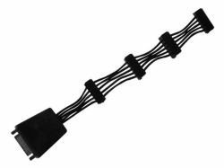 Silverstone CP06-E4 cable de SATA 0,19 m Negro 