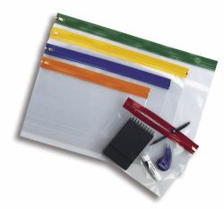 Snopake "Zippa Bag S" Assorted Colour Packs Plástico Transparente A5 