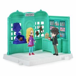 Wizarding World Harry Potter, tienda de dulces Honeydukes Magical Minis con 2 figuras y 5 accesorios, juguetes para niños a partir de 6 años 