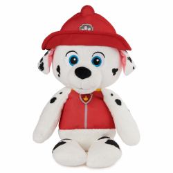 Spin Master PAW Patrol GUND, , juguete de peluche oficial de Marshall Take Along Buddy, animal de peluche de primera calidad para niños a partir de 1 año, rojo y blanco, 33 cm 