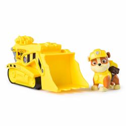 Spin Master PAW Patrol Patrulla Canina - Excavadora de Juguete Y Figura Rubble - Patrulla Canina Juguetes - Regalo Niño 3 Años + - Juguetes Niños 3 Años + 