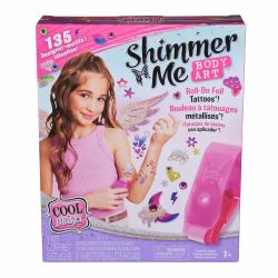 Spin Master Cool Maker - Shimmer Me Body Art - Kit Tatuajes Manualidades Niña 7 Años: 3 Hojas De Calcomanías Con 135 Diseños De Tatuajes | Juguetes Para Niñas | Regalos Niña 7 Años O Más 