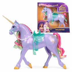Spin Master Unicorn Academy Academia Unicornio, The Power of Friendship, Wildstar con montura y brida traslúcidas, 28 cm, juguetes de muñecos y unicornios para niñas a partir de 4 años 